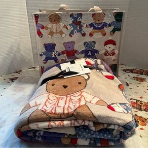 NWT Vera Bradley Throw Blanket and a Gift Tote